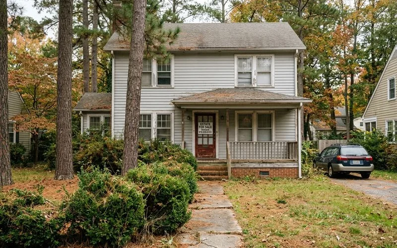 Probate house in the Triangle area ready for a cash sale