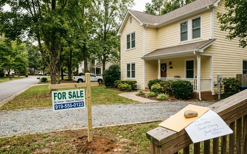 Timeline comparison of cash sale versus traditional listing in North Carolina