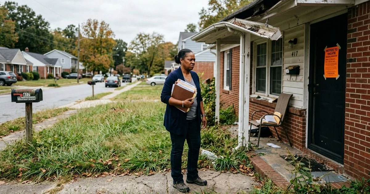 Side-by-side comparison of eviction costs and selling costs for a rental property in North Carolina
