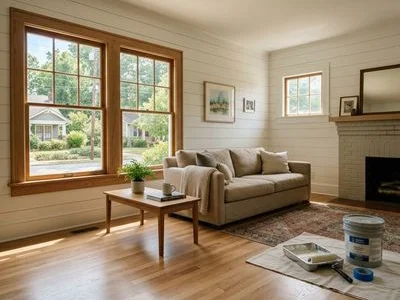 Renovated home interior after cash purchase in NC